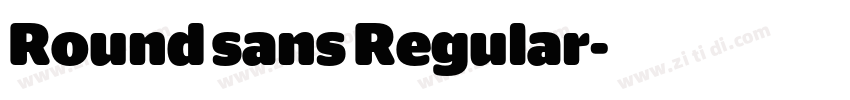 Round sans Regular字体转换